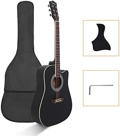 Music Lover GT502 41-Inch Notch Spruce Panel Matte Edging Folk Guitar Bag Shield Wrench Black 3-7 Days Delivery