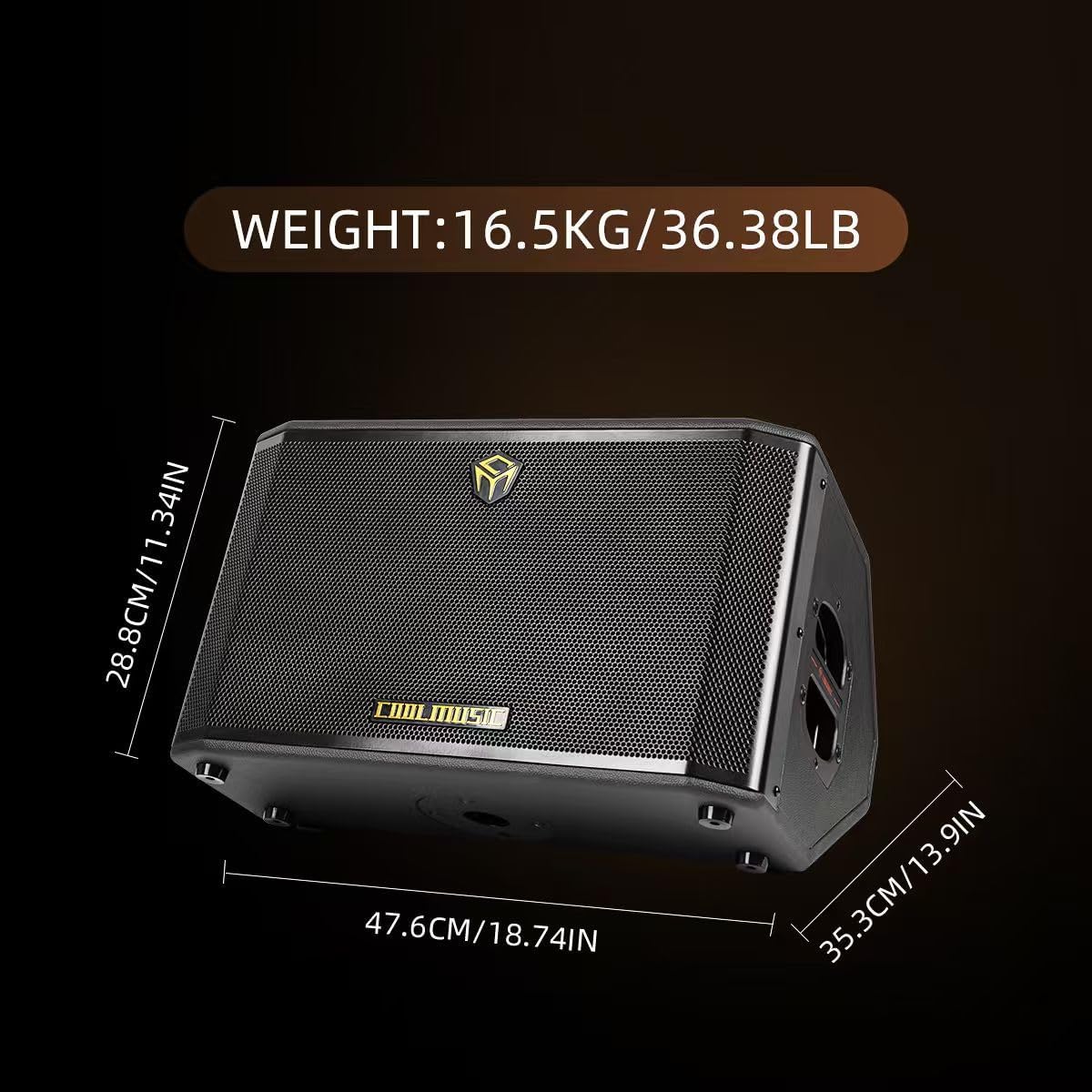 Coolmusic 300W Professional Acoustic Guitar Amp with 7 Inputs, Studio-Grade Reverb/Chorus/Delay/Tremolo/Phaser/Flanger, 3-Band EQ | 3-Year Warranty(BP60D-PLUS)