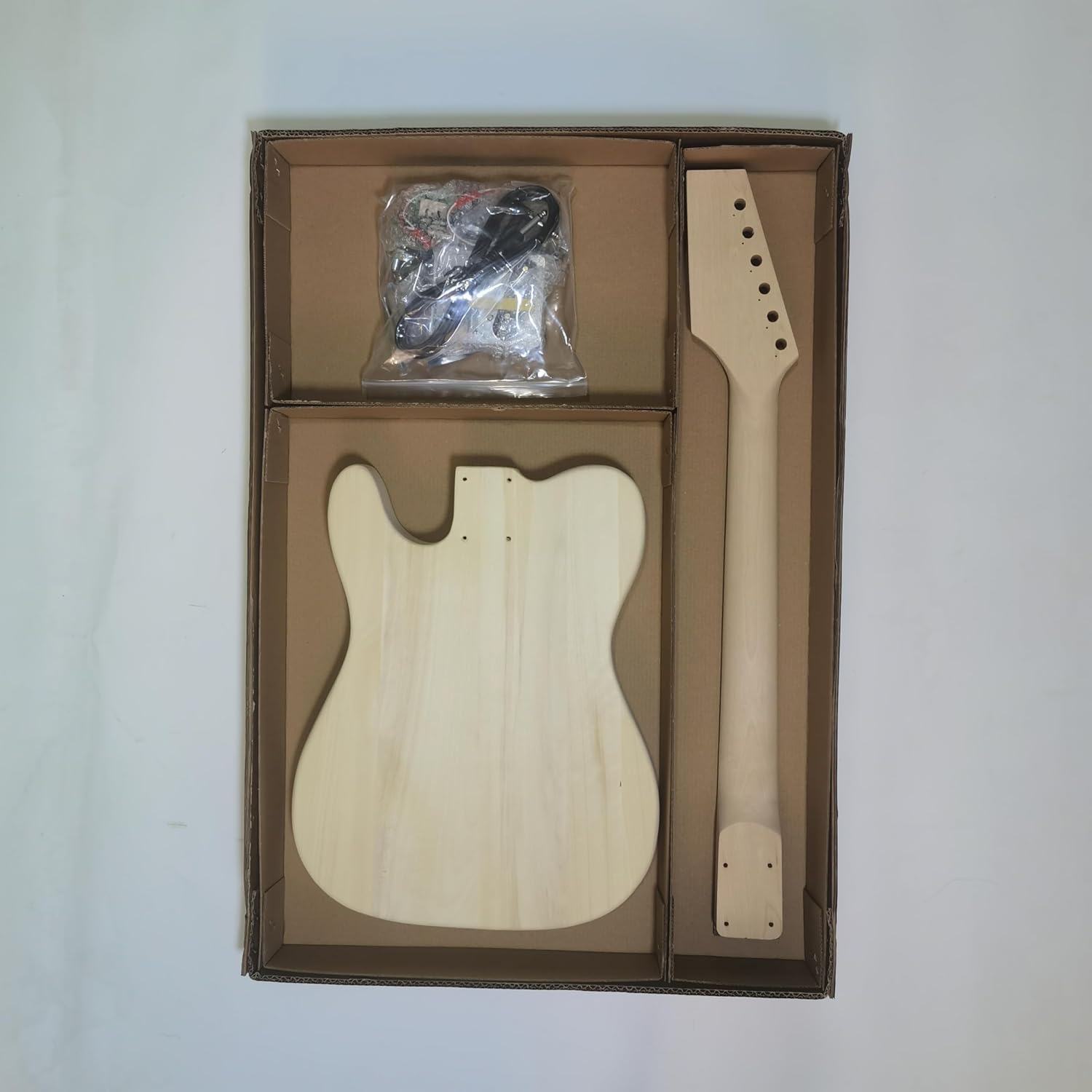 Flame Maple Effect TL Style Semi-Finished Diy Electric guitar Kit
