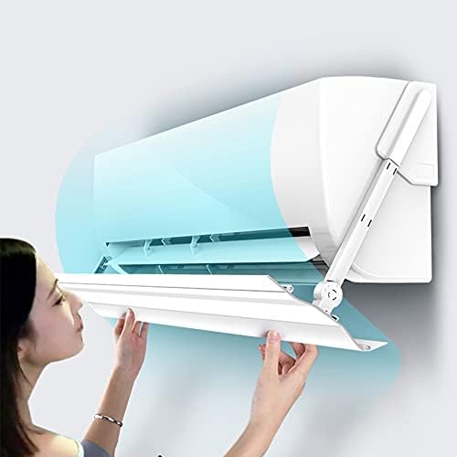 Air Conditioner Wind Deflector, Wind Deflector Adjustable Wind Direction Anti-Direct Blowing Wind Deflector General Deflector for Home Office and Office Air Conditioner,120CM