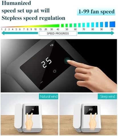 Portable Air Conditioner, Mini Air Conditioner Water Cooling Fan Touch Screen Timing Artic Cooler,Desktop Fan for Home Outdoors