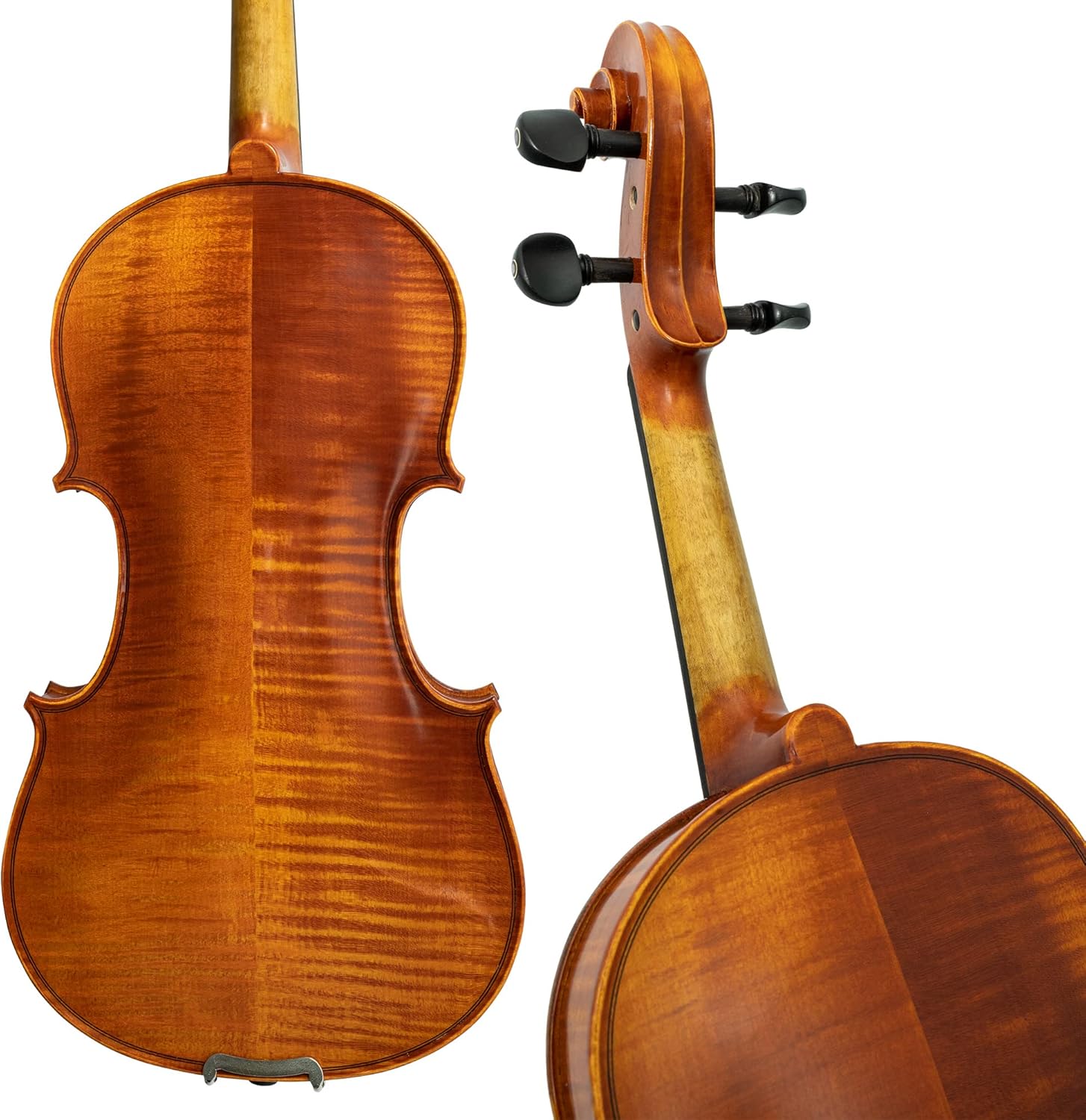 Louis Carpini G2 Violin Outfit 4/4 Full Size - Carrying Case and Accessories Included - Solid Maple Wood and Ebony Fittings By Kennedy Violins