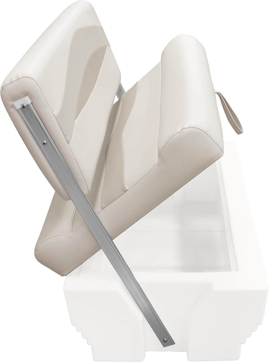 Wise BM1152-1066 Premier Series Pontoon Flip-Flop Seat Cushion Set, Stone/Mocha Java/Khaki