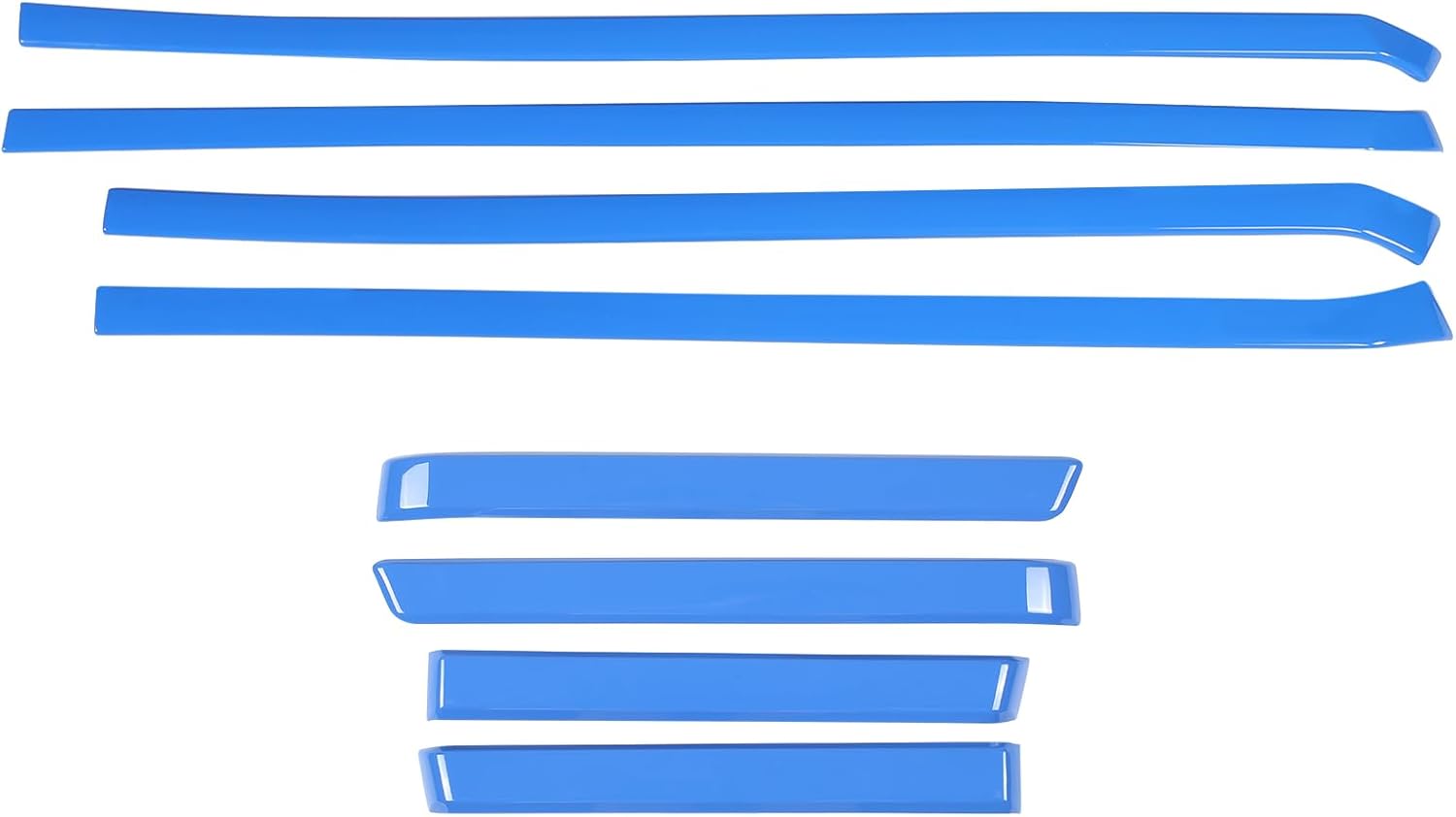 Car Inner Door Panel Trim Strips Kit Compatible with Toyota Tacoma 2024-2026, Front & Rear Door Handle Armrest Side Panel Molding Decorative Cover Protector Accessories, Fit Without TRD Logo Version