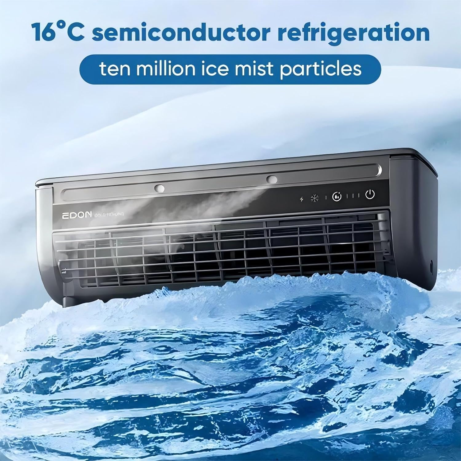 Saker SakerPlus Portable Wireless Wall Mounted Air Conditioner | 10s Cool 13°C & 10dB Ultra-Quiet | 3 Smart Speed Modes | 6000mAh Battery with Remote | for Kitchen Bedroom Garage RV Dorm（white）