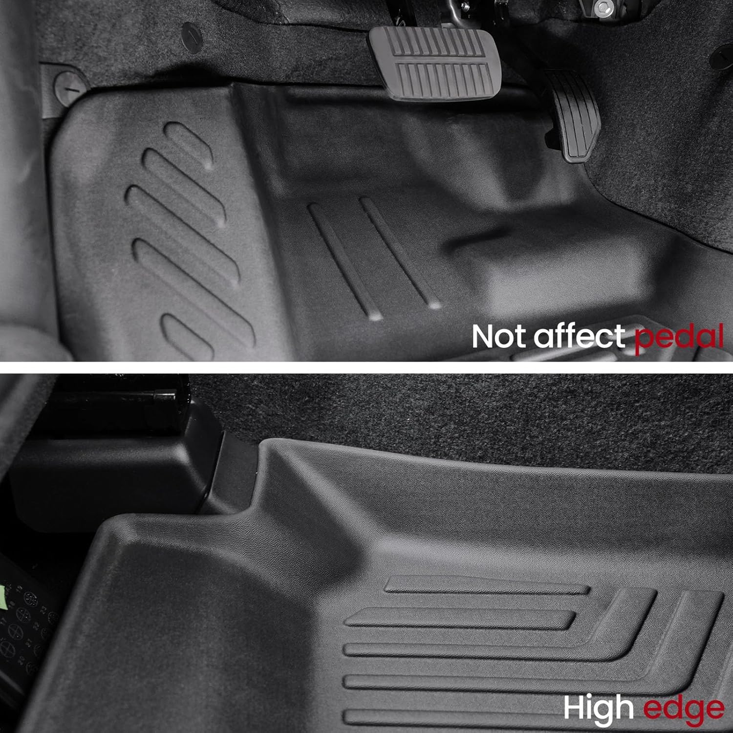 Floor Mats Cargo Mat Backrest Mats Trunk Lower Storage Mat for 2019-2025 Subaru Ascent Accessories, All-Weather TPE Trunk Mat Cargo Liner Door Sill Protector(Floor Mats+2-in-1 Cargo Mat)