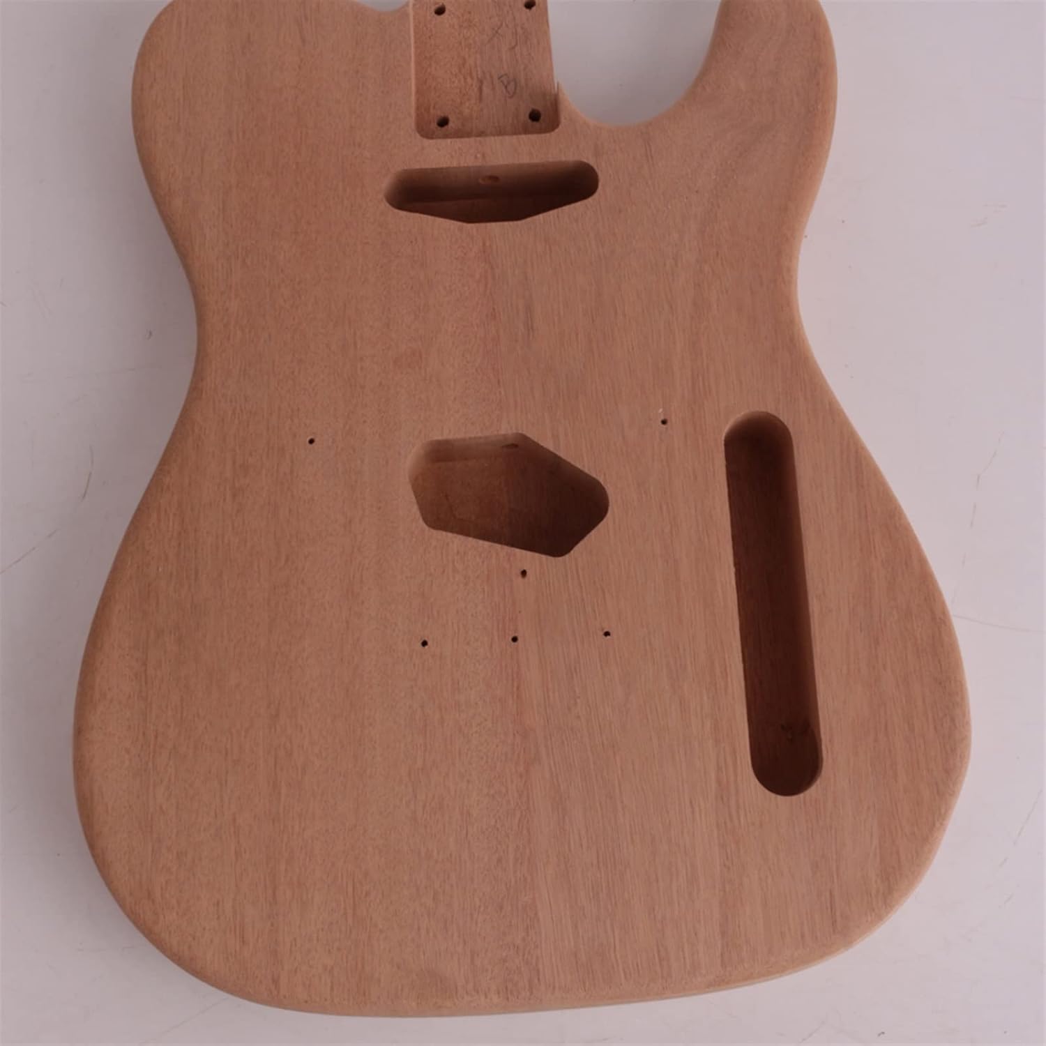 TSTS Maple Neck Fretboard Two Piece Mahogany Body 22 Frets Electric Guitar DIY Kit Unfinished Electric Guitar Kit