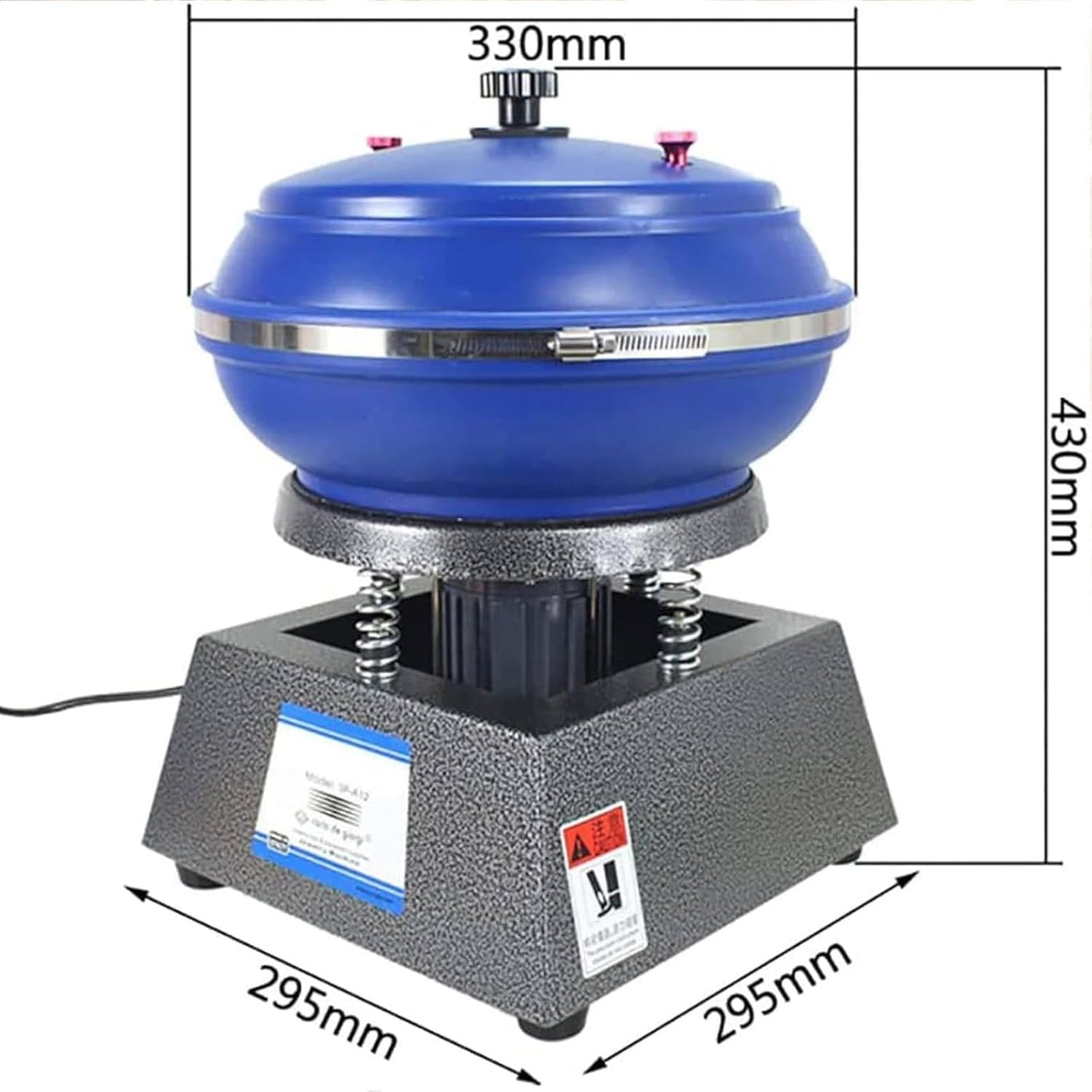 Electric Polisher Tumbler Machine - Vibration Rock Polishing Drum, Strong & Stable, Low Noise, Ideal for Grinding & Burnishing Stones, Jewelry & More