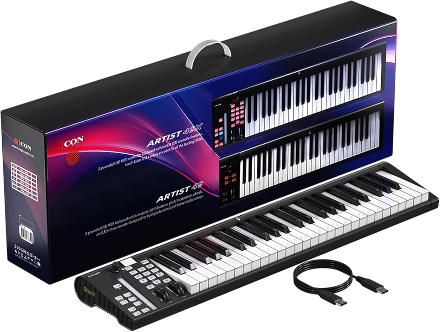 iCON Pro Audio Artist X MIDI Keyboard Controller Series (Artist 25X)