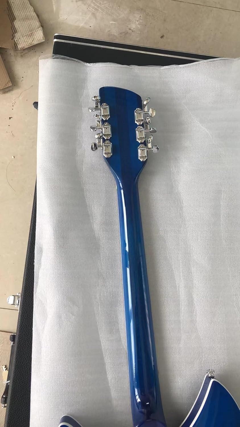 In 12 Strings Jazz Electric Guitar Semi-Hollow Maple Body Chrome Hardware Glossy Finish Free Delivery