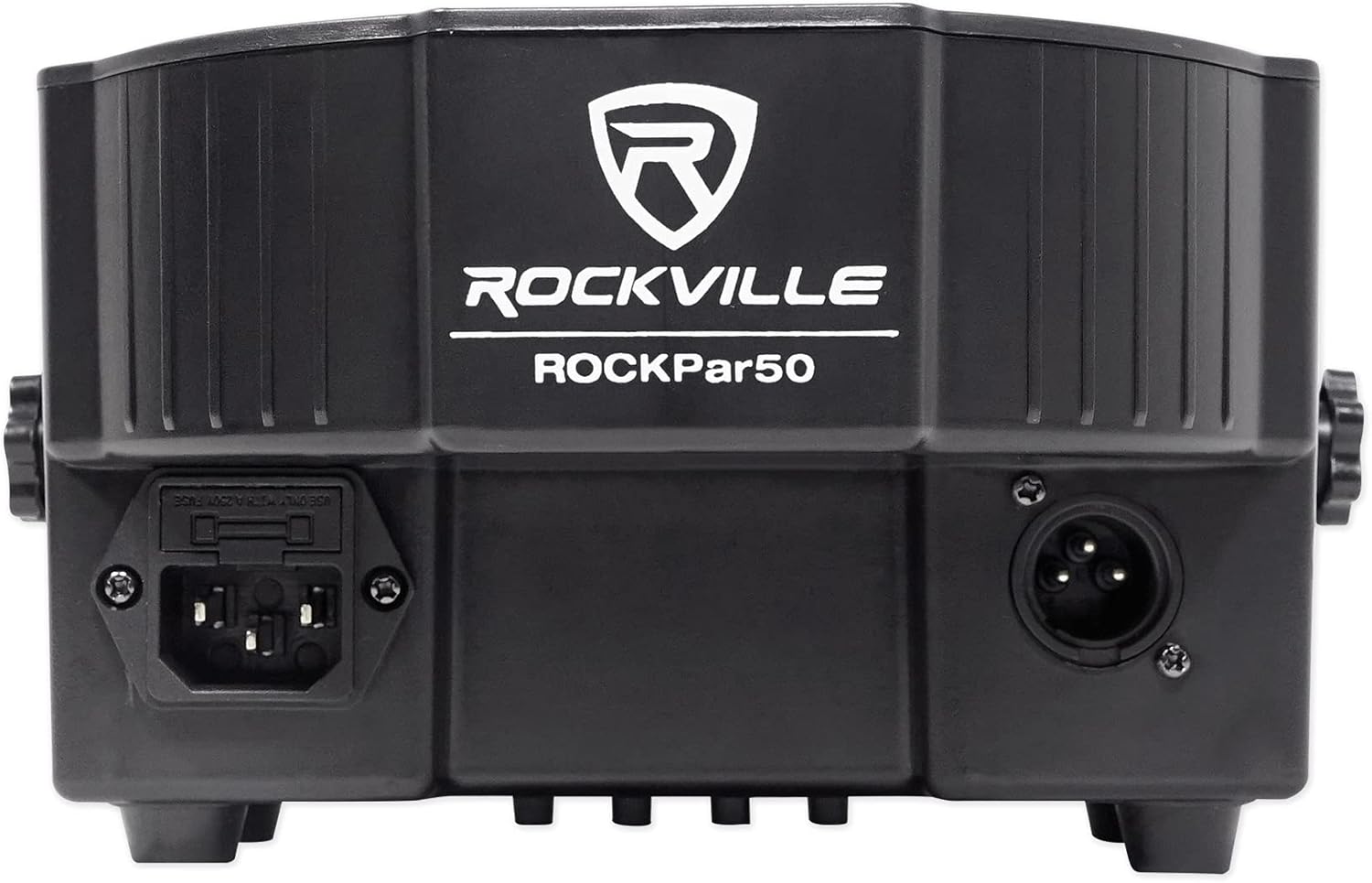 Rockville RockPAR50 Bundle: (12) LED RGB DJ/Club Compact Par Can DMX Wash Lights with Dual Mounting Brackets, ROCKFORCE 384 Channel DMX Lighting Controller with MIDI Control, 13-Items
