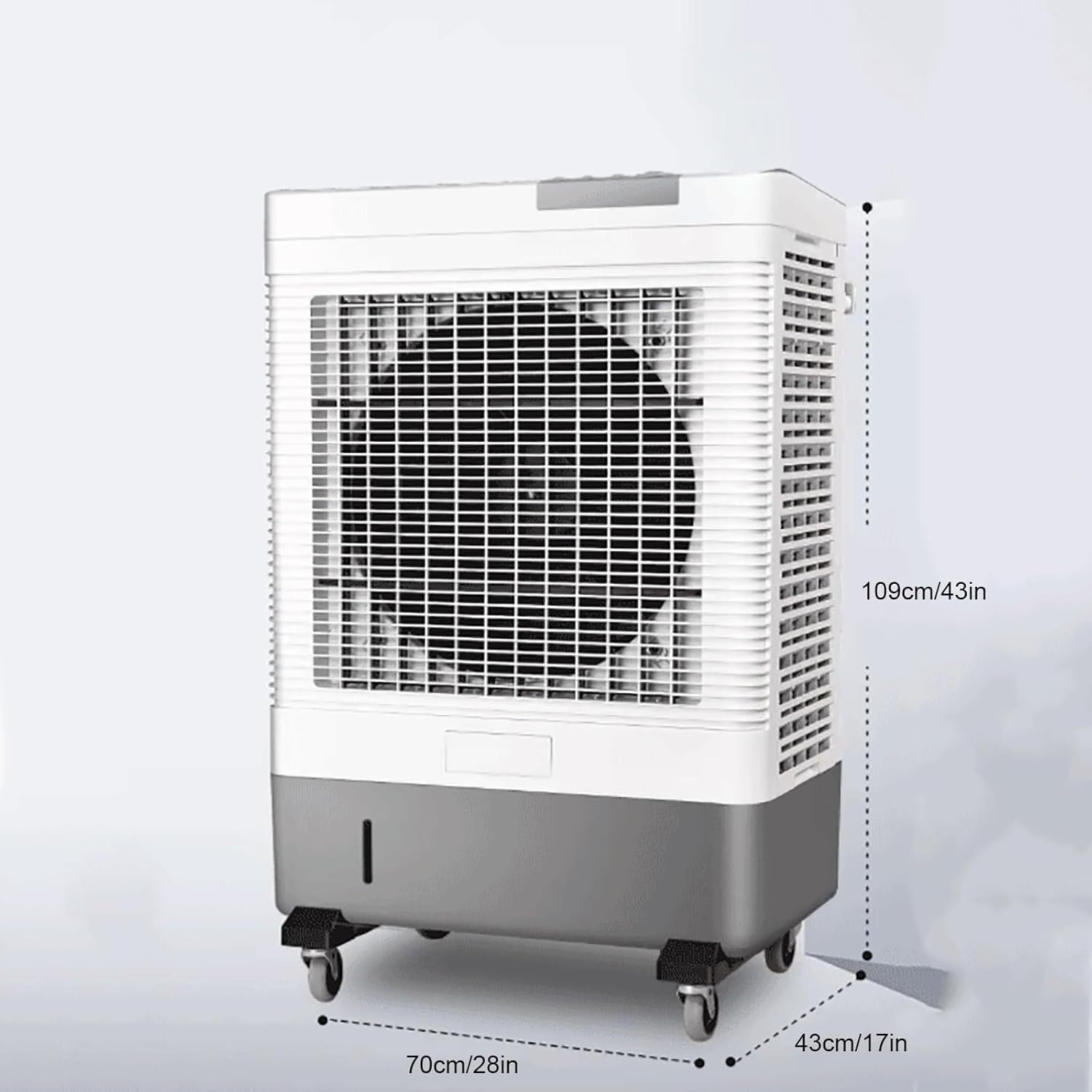 Portable Evaporative Cooler, Swamp Cooler with 3 Speeds, Extra Large Water Tank, Quiet Air Conditioner for Office, Room, and Outdoor Use