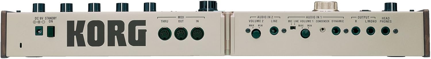 Korg microKORG Compact Analog Modeling Synthesizer w/Vocoder Mini Mic, 4 Voices and 6-step Arpeggiator