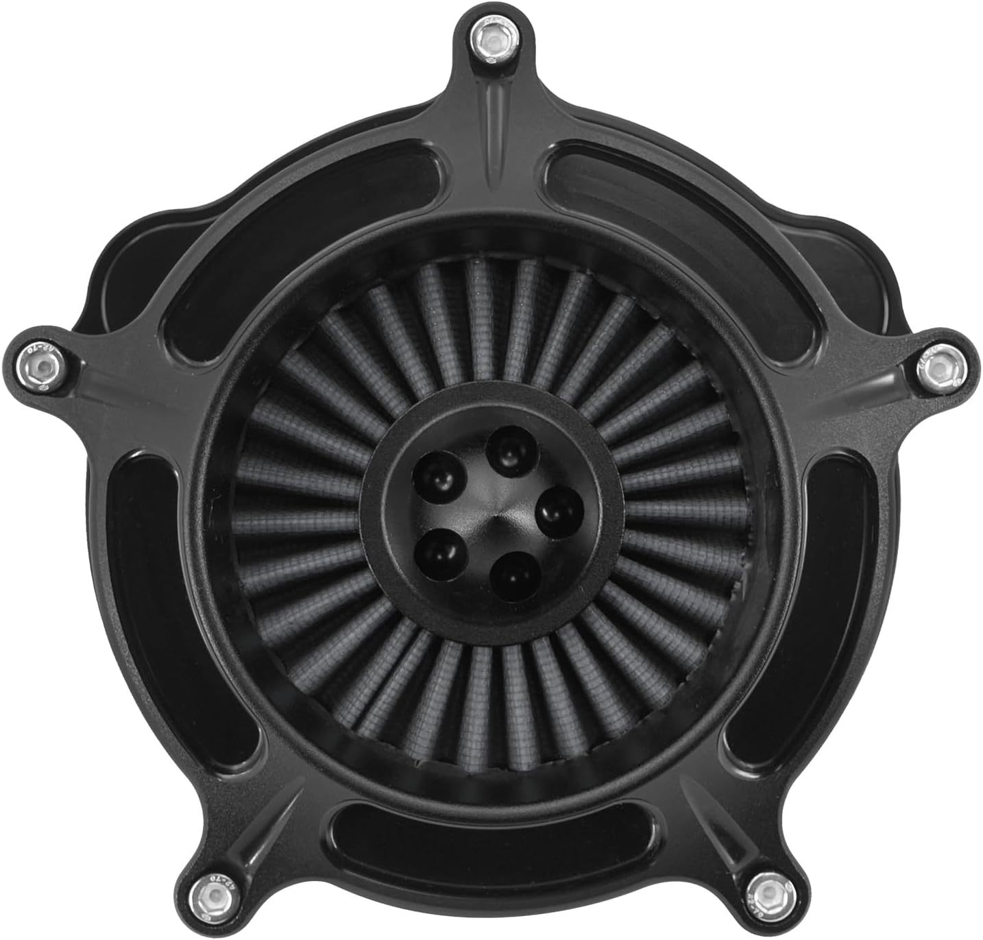 Air Filter Air Cleaner Intake Replacement Kit for Motorcycle Accessories Fit for Harley Sportster XL 883 1200 2004-2022 (Black Housing Gray Filter Element)