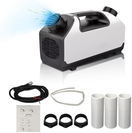 DC 24v Tent Air Conditioner 3000BTU Portable Air conditioner Cooling AC Unit for Outdoor Camping Tent Van RV Camper Motorhome Truck Trailer SUV Car New energy