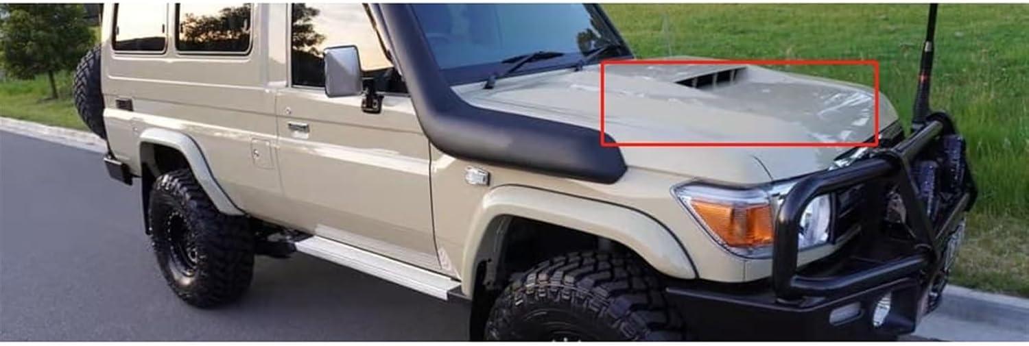 Car Other Accessories Steel Engine Hood with Hole Compatible for Land Cruiser FJ79 FJ75 Bonnet Hood