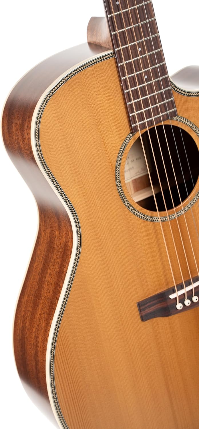 Cort Essence Series ES-GA4 Grand Auditorium Cutaway Acoustic Electric Guitar, Natural Semi Gloss (GA4NSG)