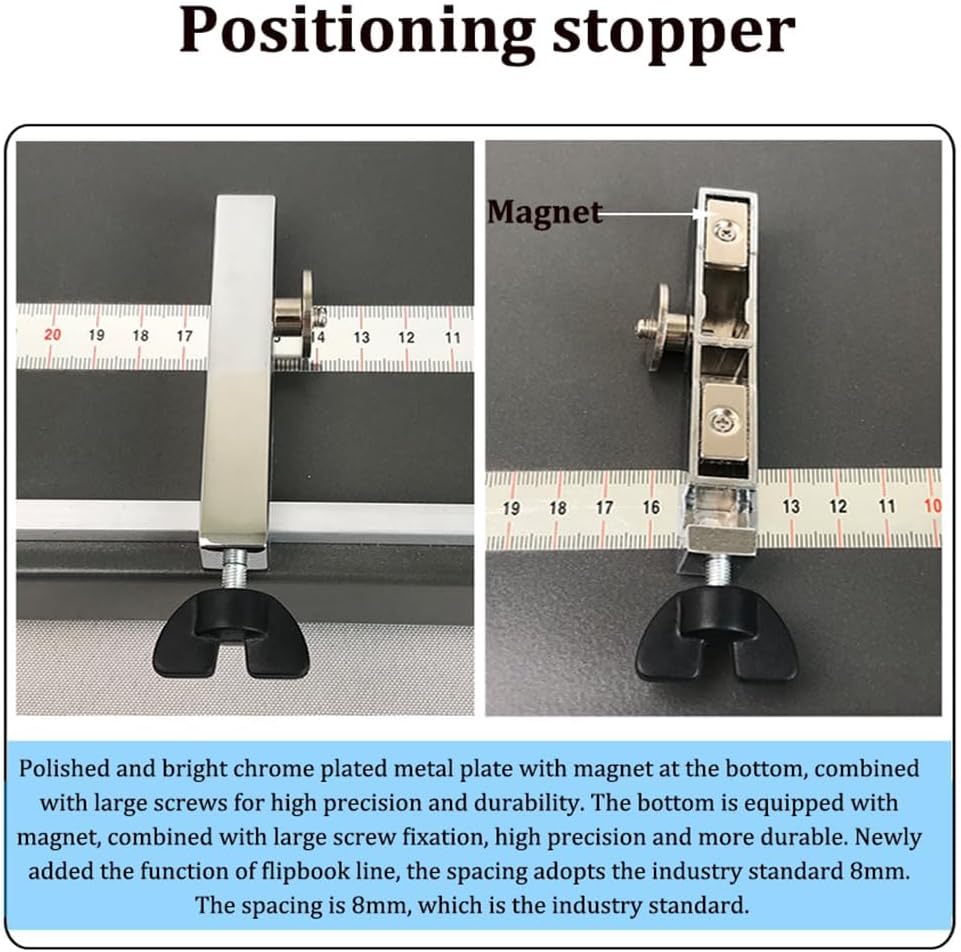 350Mm Manual Creasing Machine, A3/A4 Scoring Paper Creasing Machine with Positioning Ruler & Non-Slip Base, Desktop Heavy Duty Metal Paper Creaser for Paper Card Book SCO