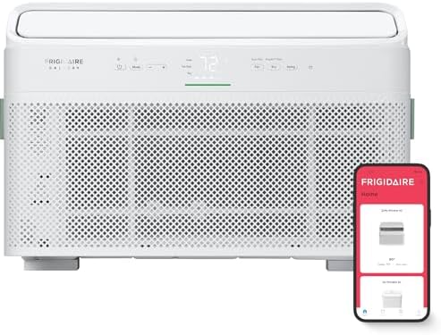 Frigidaire Gallery 10,000 BTU Smart Inverter Window Air Conditioner with Wi-Fi, Energy Star Most Efficient Certification & Indoor Air Quality Monitoring, Cools Up to 450 Sq. Ft., Ultra Quiet, White