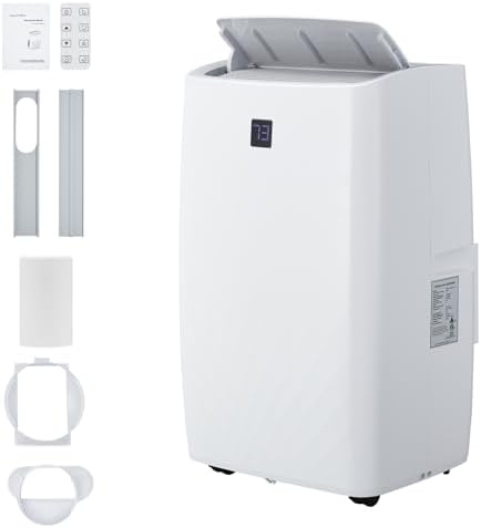 Portable Air Conditioner 12000btu, Remote Control AC for Room Up to 450 Sq. Ft, 3 IN 1 AC Unit, Dehumidifier & Fan with Digital Display, Smart Sleep Mode