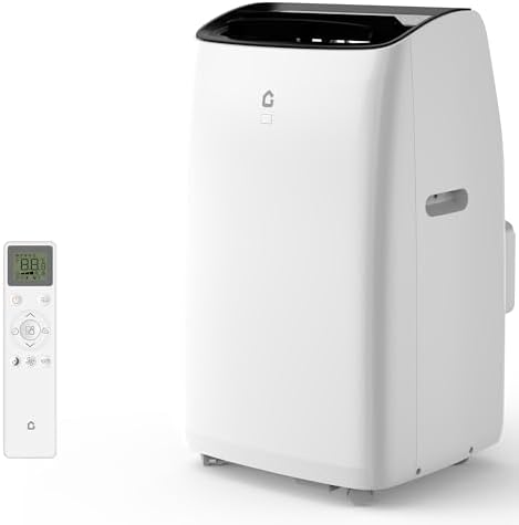 14000 BTU Portable Air Conditioner with Heat, 4 in-1 AC Unit with Fan, Dehumidifier & Heater, Cools & Sleep Mode for Rooms Up to 750 Sq.Ft, Remote Control & 24H Timer Windows Kit Included