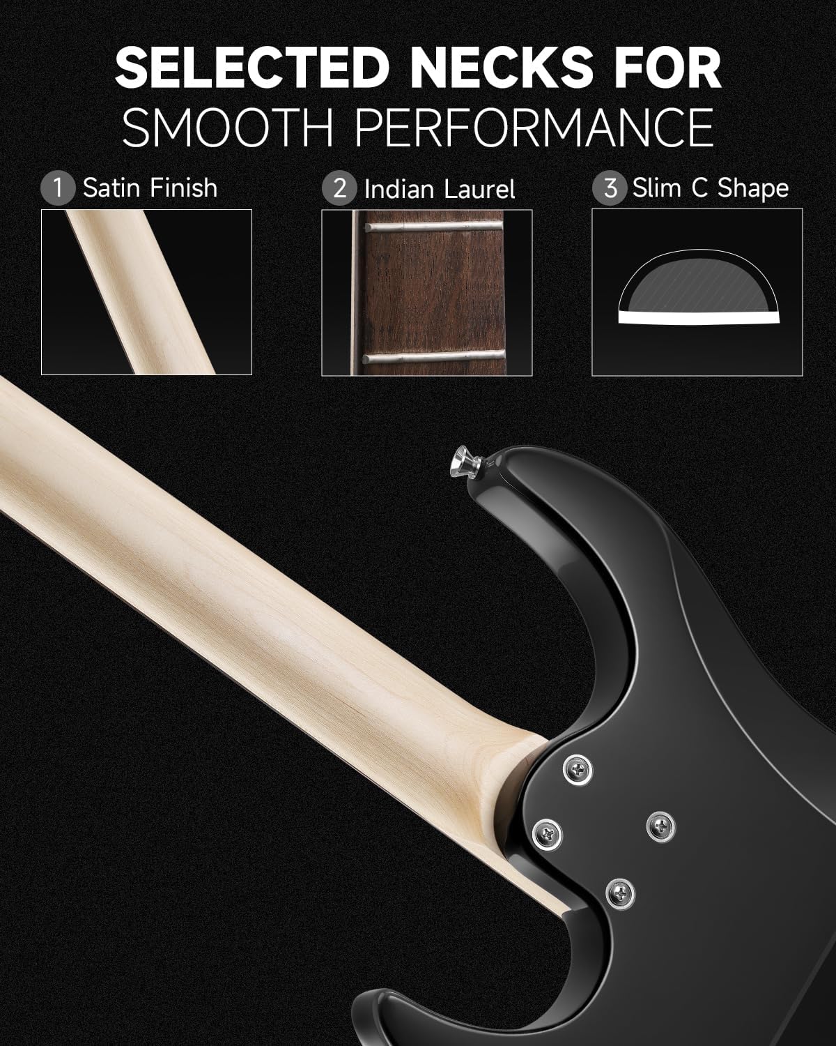 Donner DMT-66 39 Inch Full Size Electric Guitar for Beginner, Starter Electric Guitar Kit with Bag, Black and Mini Electric Amp