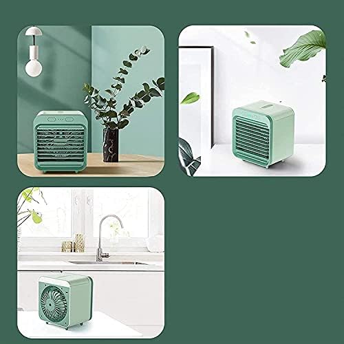 Portable Conditioner Small Personal Evaporative Air Cooler and Humidifier Fan Mini AC (Green)