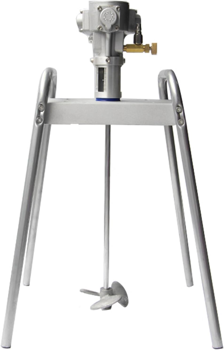 5 Gallon 60L Automatic Pneumatic Paint Mixer Machine, Lifting Platform Paint Coating Mixer, with Auxiliary Stand & Wheel Mixer, for Paint Coating Materials Viscous Liquid I(