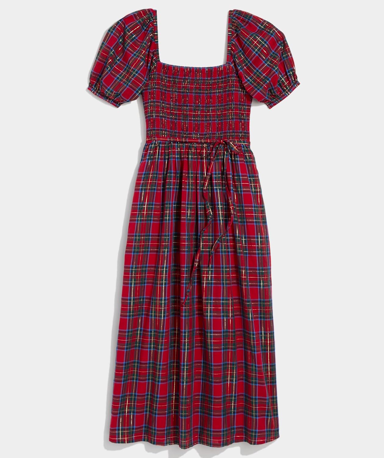 vineyard vines Womens Ellen Puff Sleeve Midi Dress