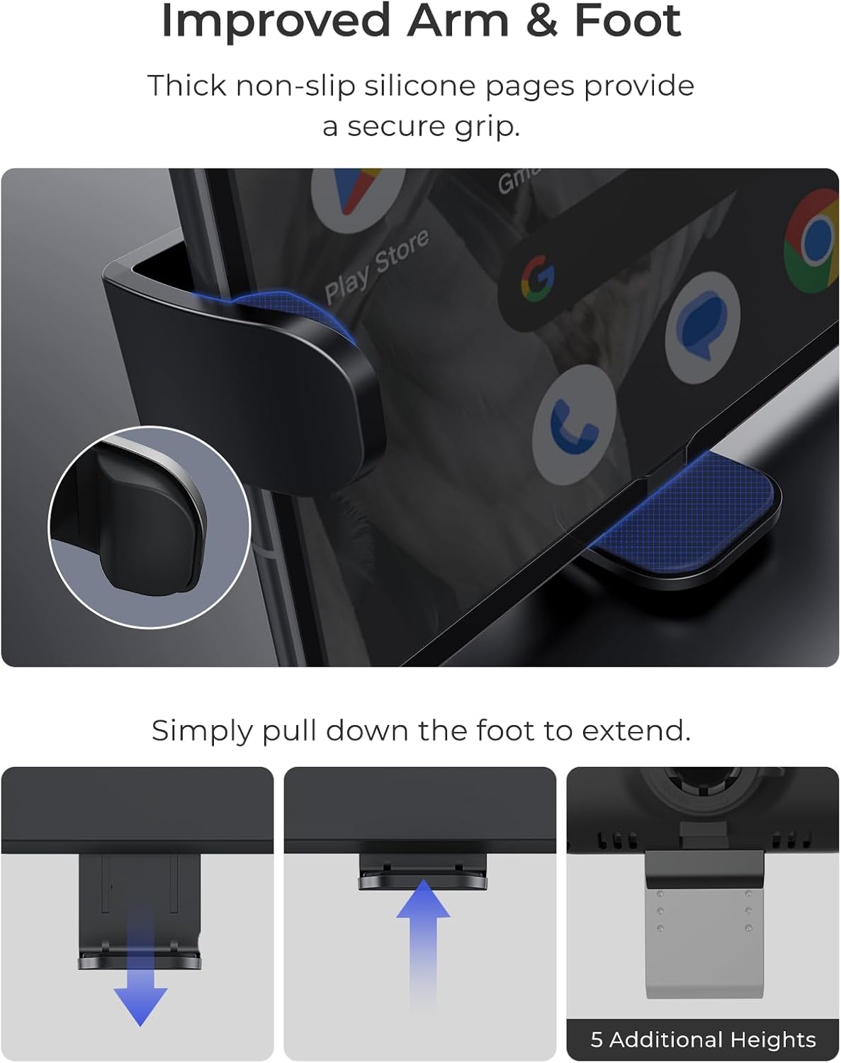 iOttie Auto Sense 2 Fold Qi Wireless Car Charger -Wireless Charging Automatic Clamping Dashboard Car Phone Mount for Google Pixel Fold, Galaxy Z Fold 4, Galaxy Z Flip 4, Other Foldable Smartphones