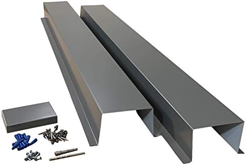 EAGLE 1 Metal Line Set Cover Kit for Mini Split and Central Air Conditioner & Heat Pump (Multiple Sizes and Colors) (4x4, Aluminum Diamond Plate - Grey)