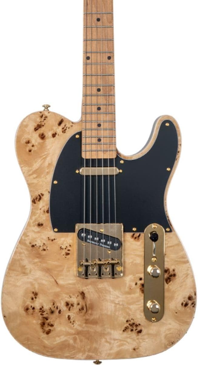 Michael Kelly Mod Shop 50 Duncan Electric Guitar Natural Burl
