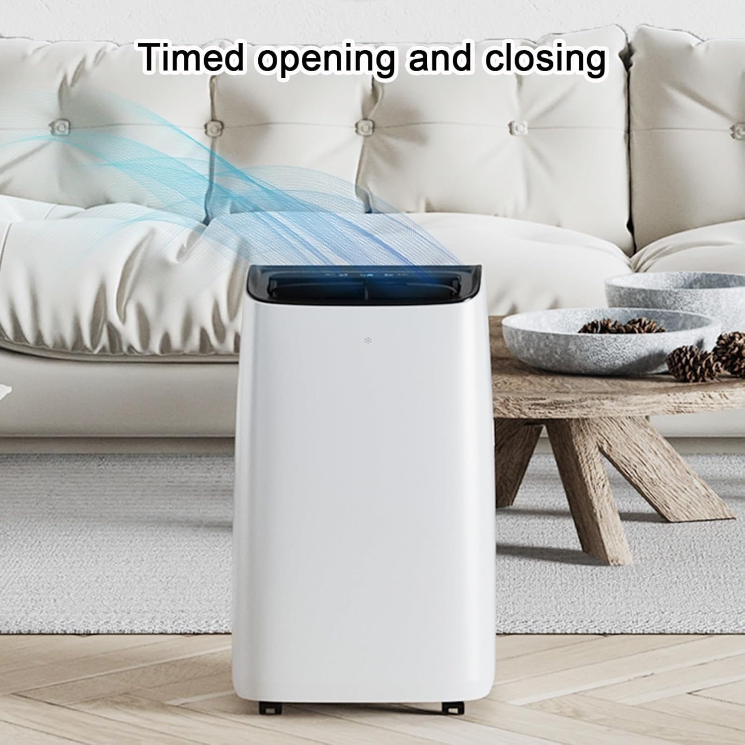 11000 BTU Portable Air Conditioners for Bedrooms with Remote Control Timer Dehumidification Function Small Room Air Conditioner for Bedroom Office, 220V