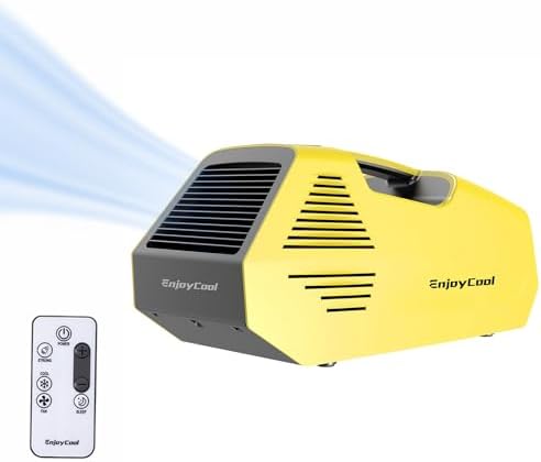 Portable air conditioner,Tent Air Conditioner with Remote Control 2380 BTU,Built-in Cool,Fan,Sleep Modes,Outdoor Air Conditioner tent air conditioner(Battery Not Included)