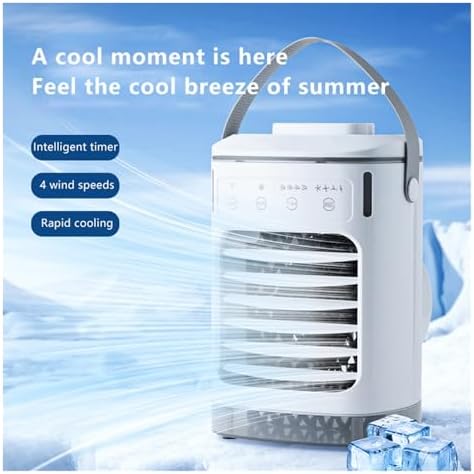 Portable Air Conditioner, Portable Humidifier Fan Mini Air Cooling Fan USB Electric Conditioners Fan,Desktop Fan for Home Outdoors