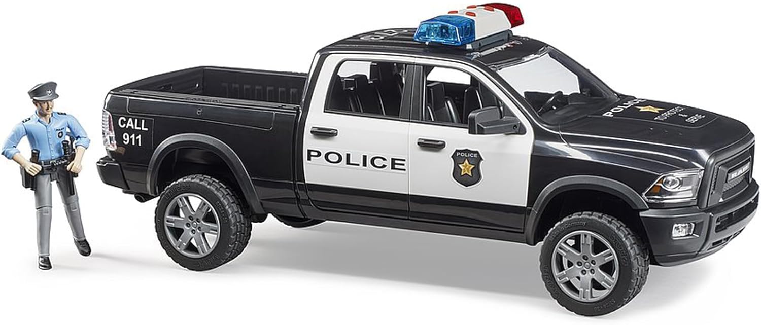 Bruder 02505 Ram 2500 Police Pickup with Police Officer