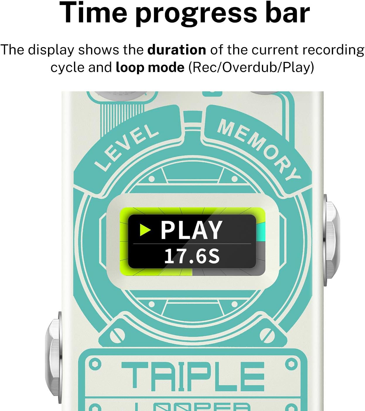 Donner Reverb and Looper Pedals for Electric Guitar