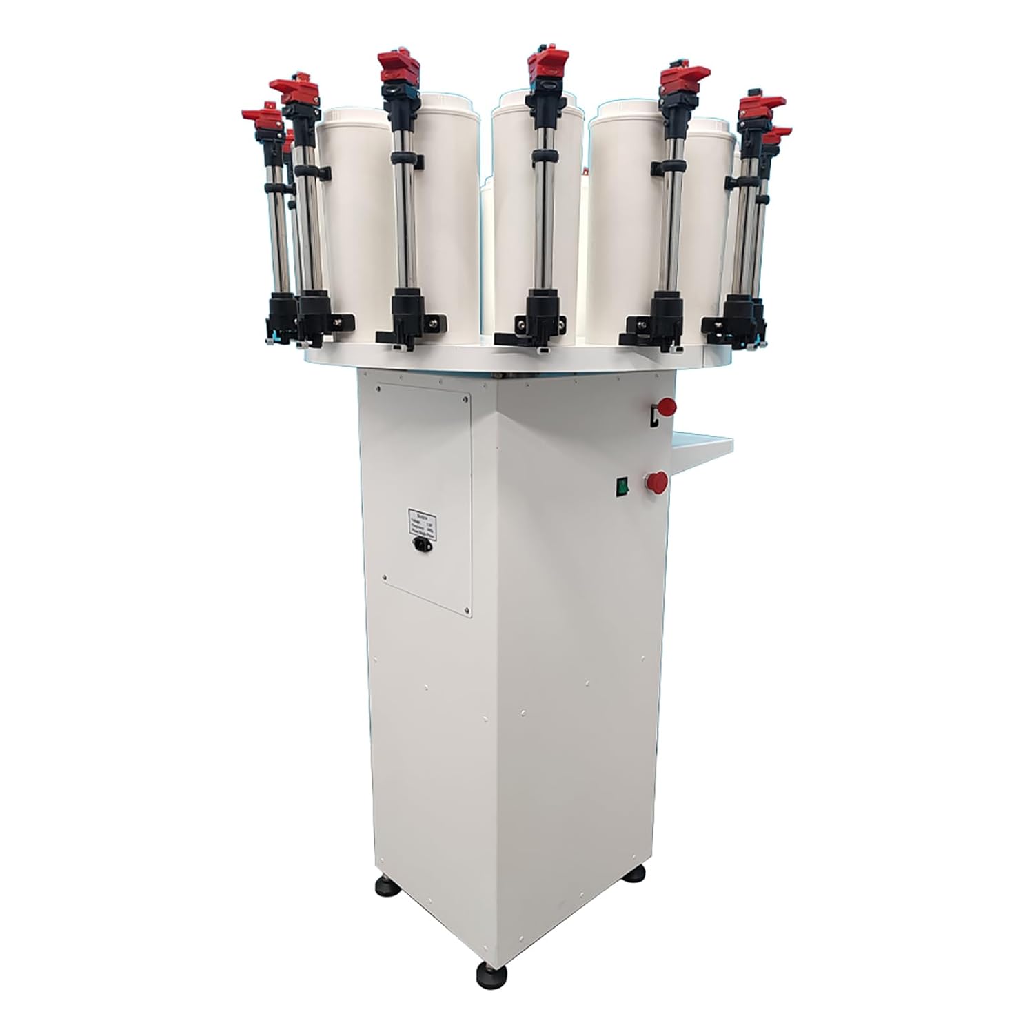 Paint Colorant Dispenser 14 Canister Base Paint Tinting Machine 2.3L Drum Capacity Manual Multi-Toning Colorant Matching Machine for Water and Oily Colorant Mixer 110V 40W