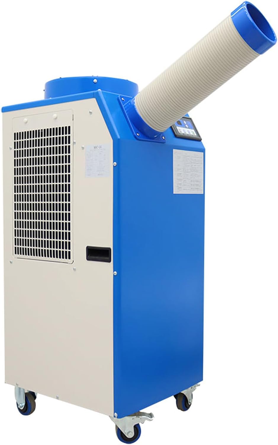 110V Industrial Air Conditioner Outdoor Air Conditioning Fan Equipment Single Tube 480m³/h Blue