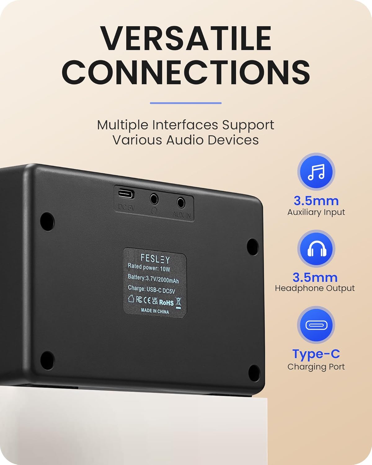 Fesley DIY Electric Guitar Kit Natural + 10 W Mini Guitar Amp