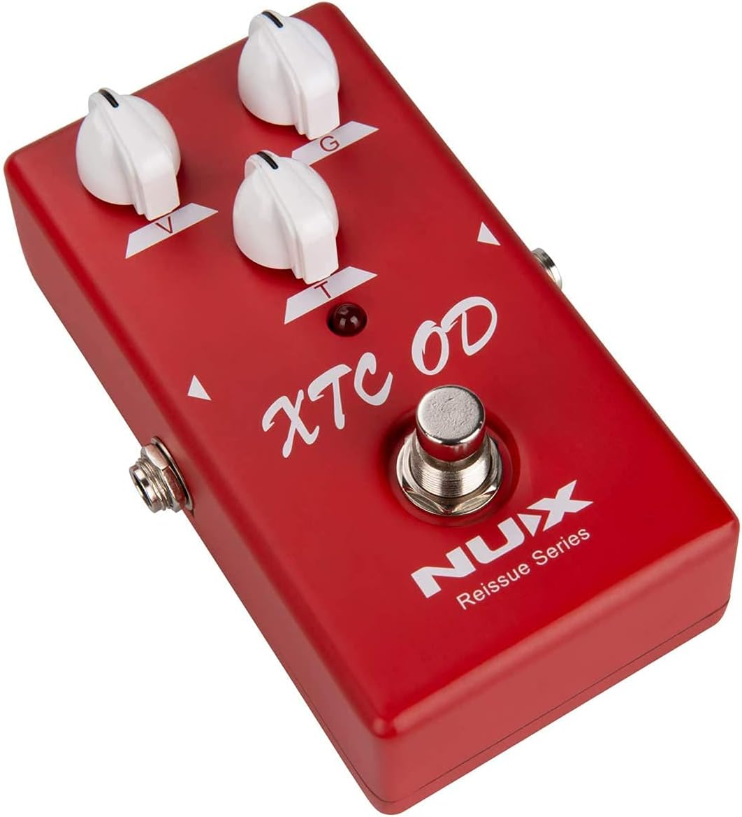 NUX XTC OD Overdrive Pedal Bundle with 2 MXR Patch Cables