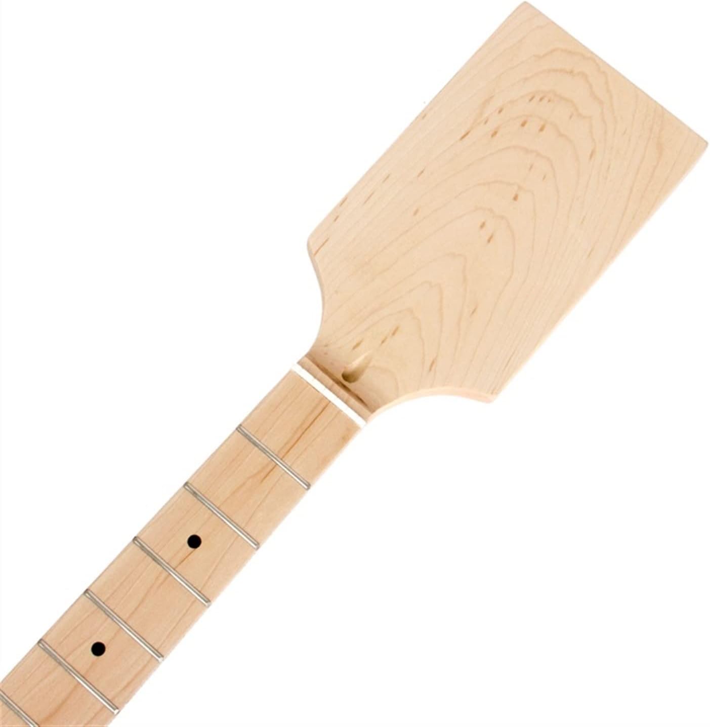 TSTS Electric Guitar Neck Paddle Head Rosewood On Maple 22 Frets Dot Inlay Unfinished Guitar ​Neck Replacement