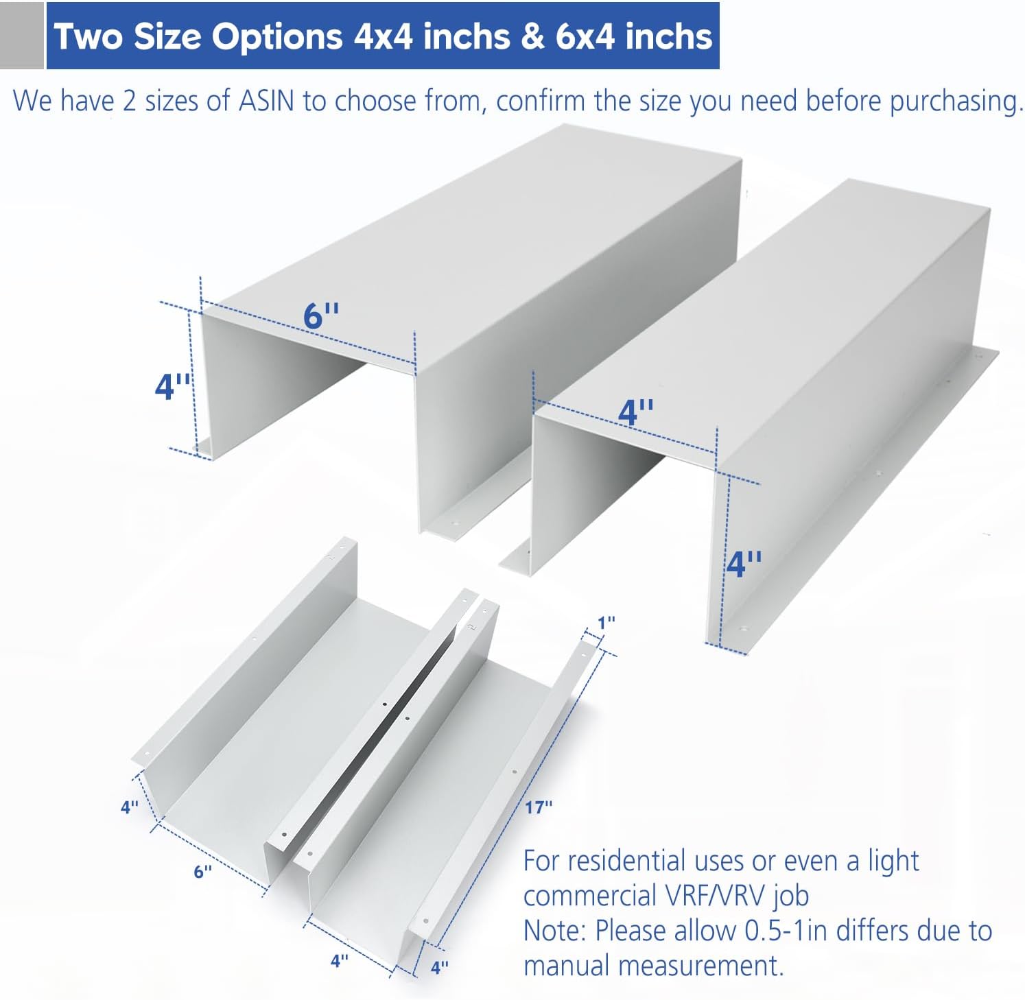 TOPOWN Metal HVAC Lines Cover for Central Air Conditioner 4x4