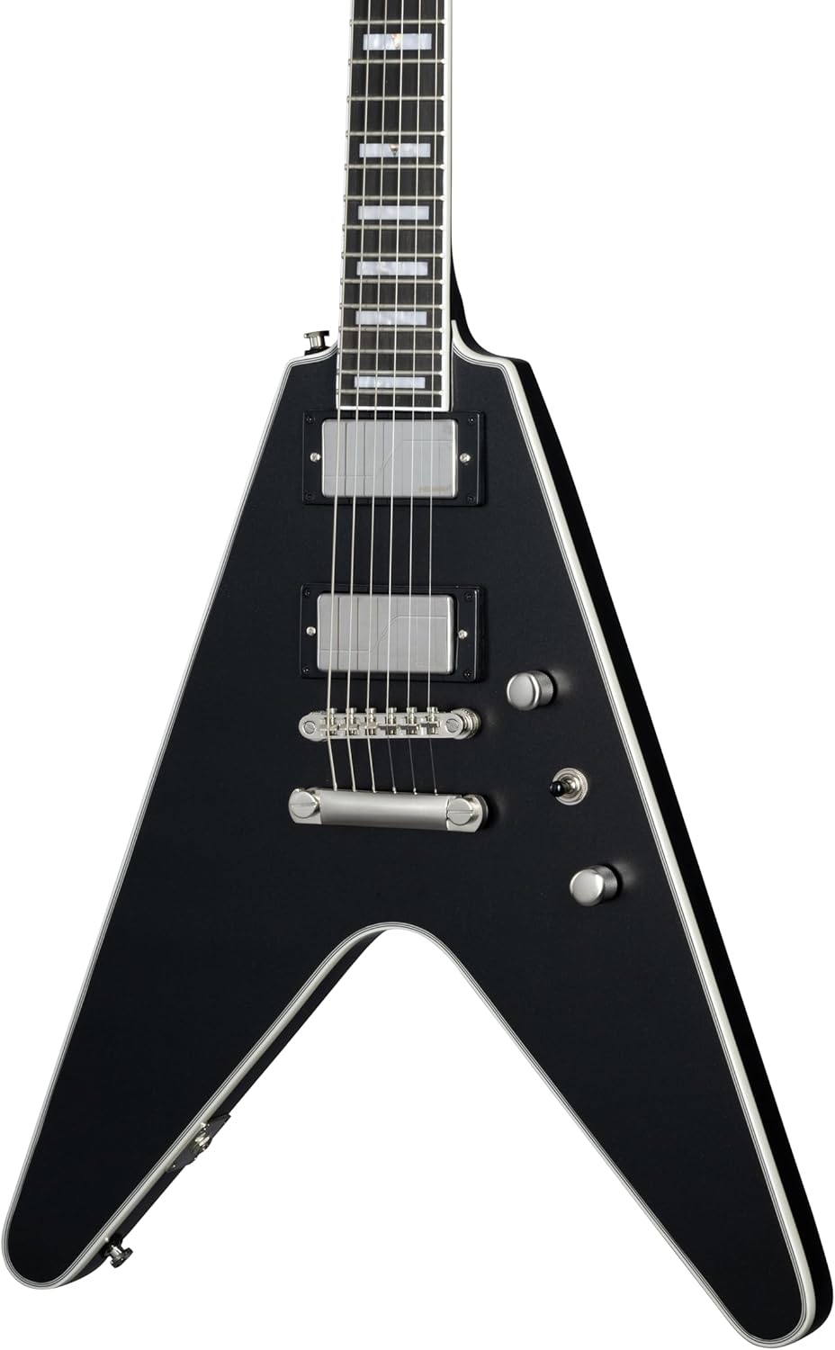 Epiphone Flying V Prophecy, Aged Jet Black Metallic with Bag