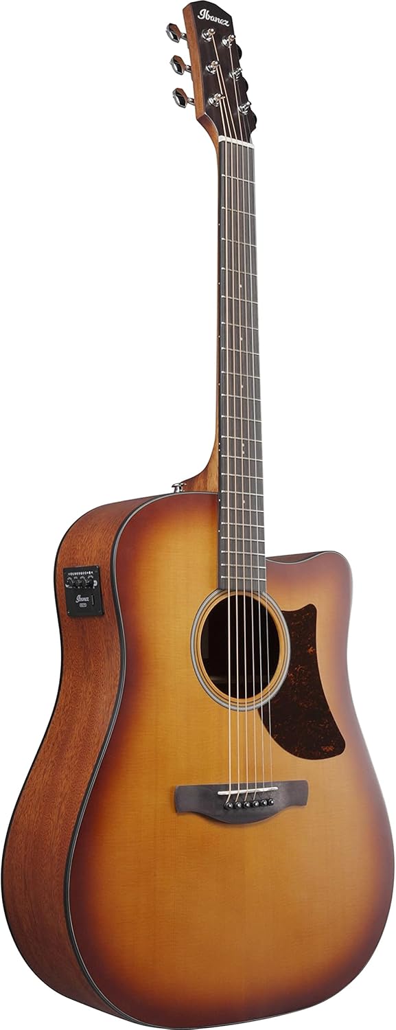 Ibanez AAD50CELBS Advanced Acoustic-electric Guitar - Light Brown Sunburst Open Pore