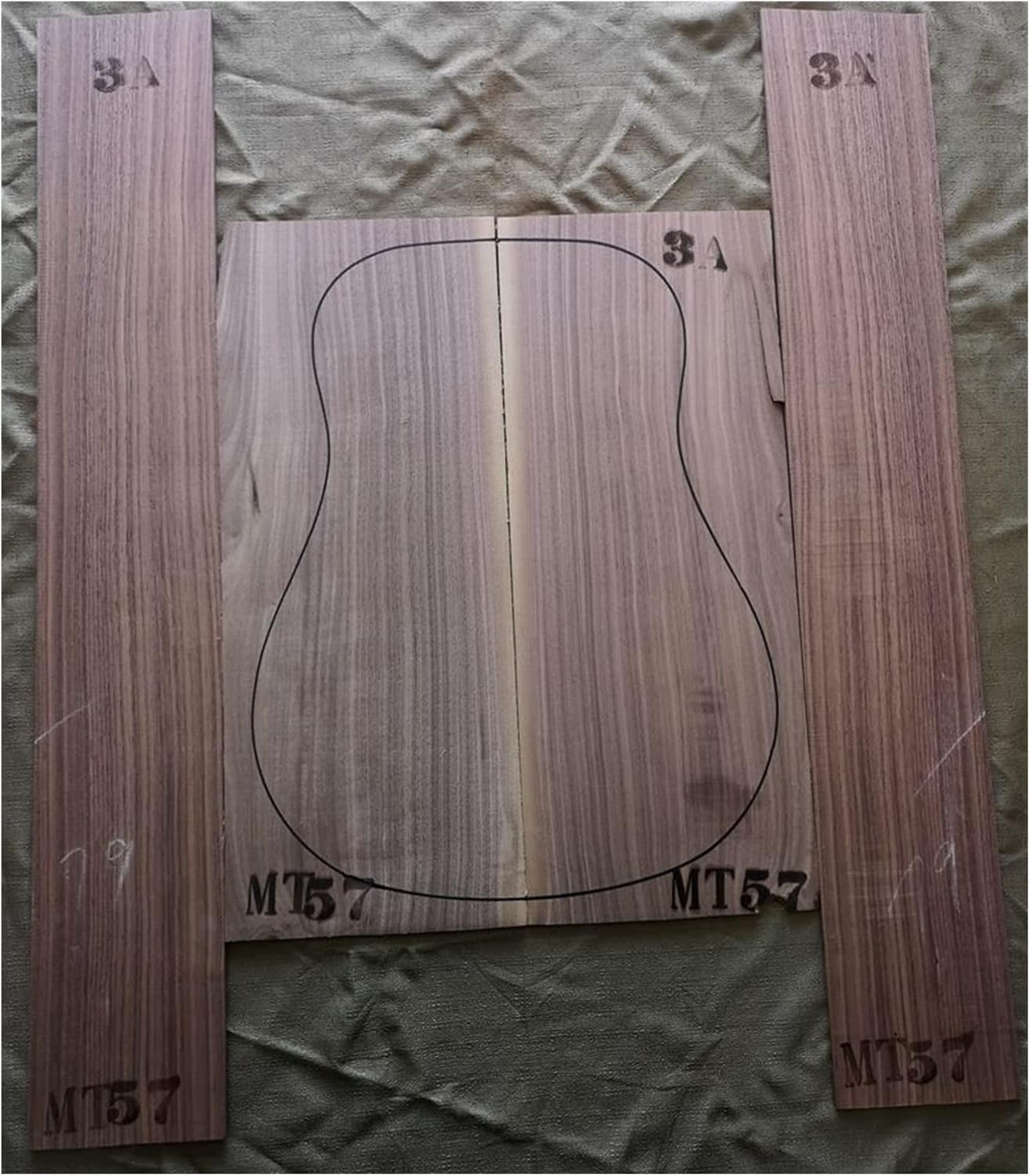 1 Set Guitar Back and Side Kit 41inch Guitar Panel Guitarra Making Material DIY Guitar Kit (Color : 22)