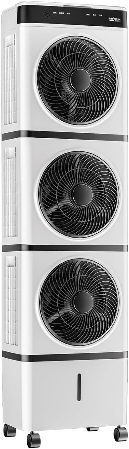 Portable Air Conditioners/Swamp Cooler with Remote, 12H Timer, Portable Evaporative Cooler with Oscillation, 3 Speeds, Cooling Fan for Bedroom, Living Room, Office(126cm(49.6in))