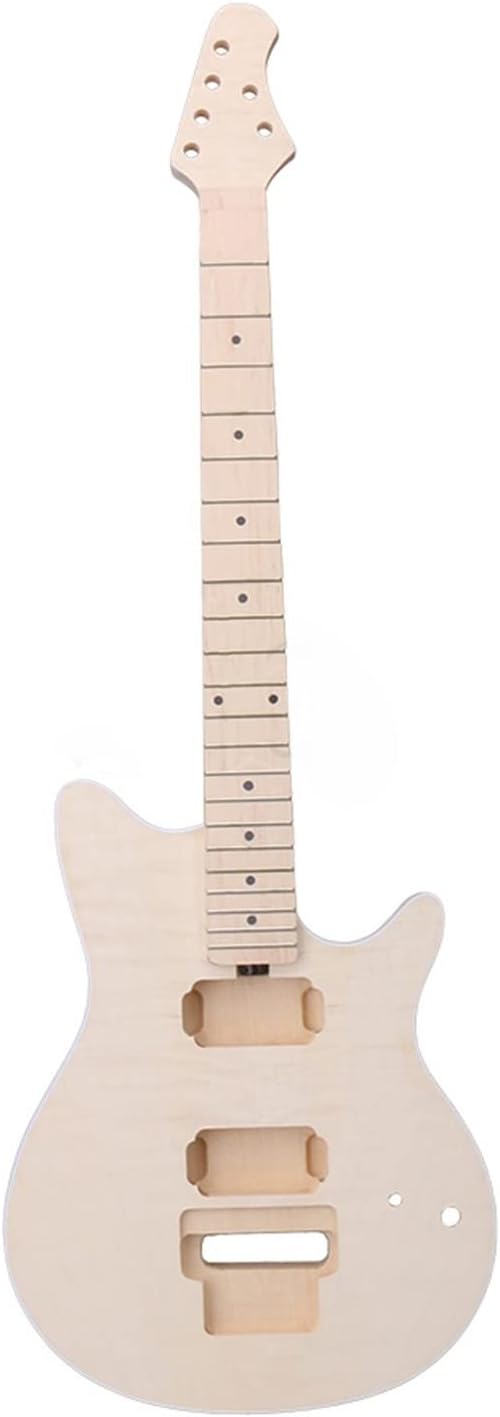 DIY Electric Bass Guitar Kits Basswood Maple Included Fully Components Unfinished Guitar Set