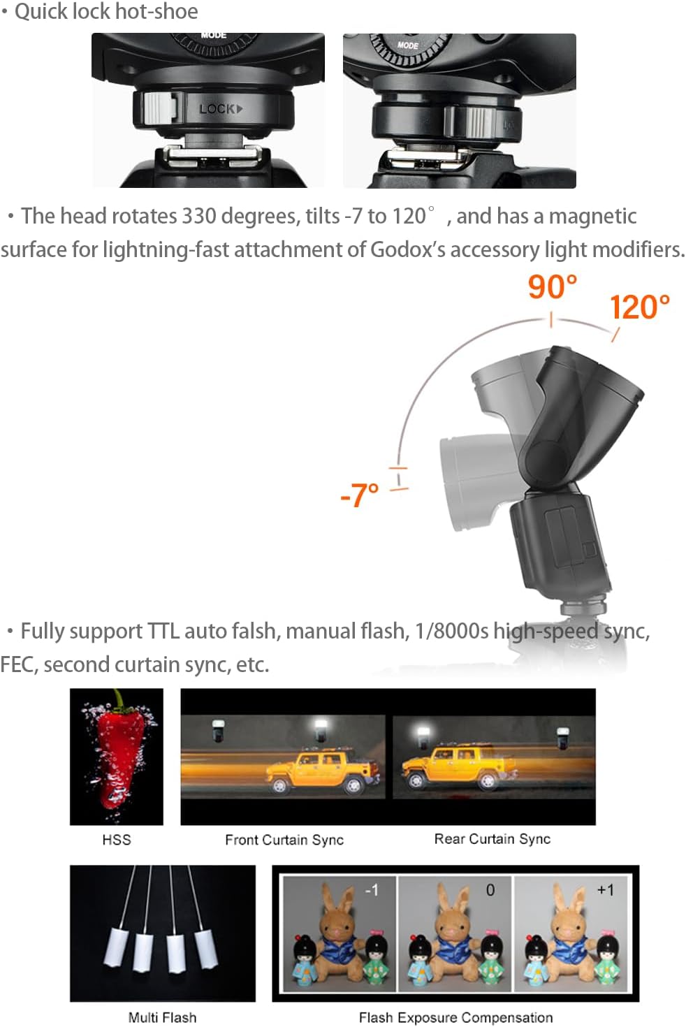 Godox V1 V1N Camera Flash with AK-R1 Accessories Kit for Nikon, V1-N 76Ws 2.4G TTL HSS Flash Speedlite Speedlight Kit with Diffusion Dome, 4 Filters, Snoot, Honeycomb Grid, 4-Way Barn Door