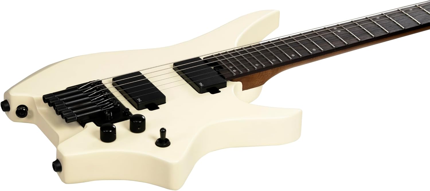 The NEXT HN5 Headless Electric Guitar With Tremolo and Active Pickups (Ivory)